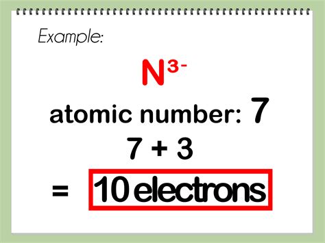 formula to find electrons.